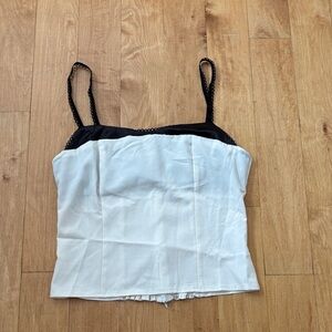 Black and White Camisole Top